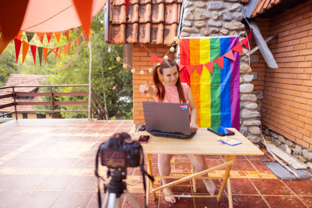 istock Singing while streaming is really motivational for my Pride fans 1642674835