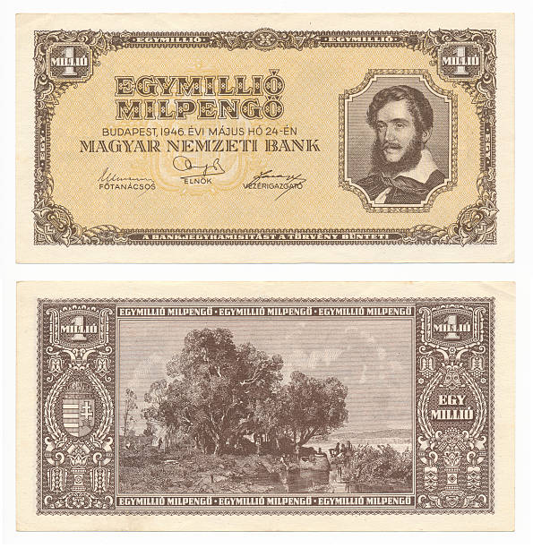 istock Hungarian banknote at one million pengo, 1946 year 164267643