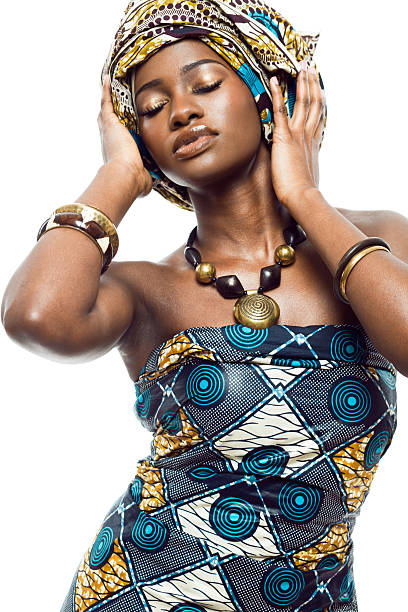 istock African fashion model. 164267878