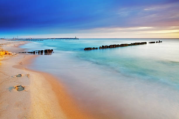 istock Beach in Poland - Baltic sea at sunrise 164267918
