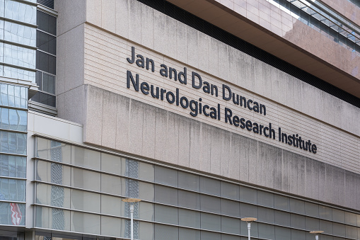 Houston, TX,  USA - March 9, 2022: Jan and Dan Duncan Neurological Research Institute  building at Texas Medical Center in Houston, TX,  USA.