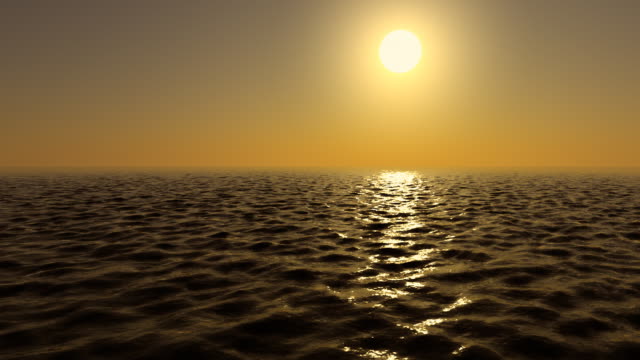 Sunset - Choppy Sea (Looping)