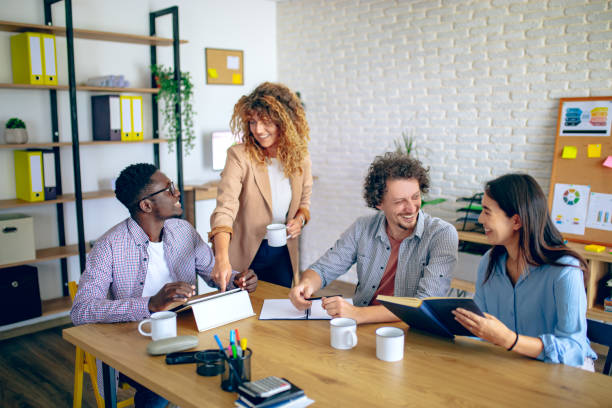 istock Colleagues working together at the office 1642732555