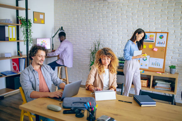 istock Busy day at the office 1642738351