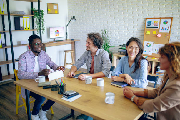 istock Colleagues working together at the office 1642750682