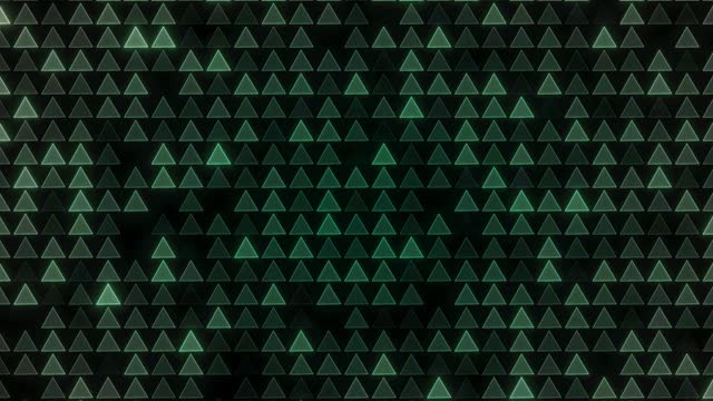 Neon Triangle Shape Digital Hud Animation Background. Digital Triangle Neon High Tech You Can Use For Music Background, Loop Animation Of A Triangle Shape. Abstract Futuristic Motion Background