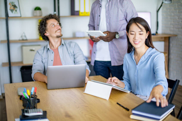istock Busy day at the office 1642794063
