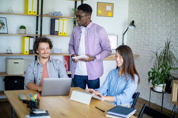 istock Busy day at the office 1642805488