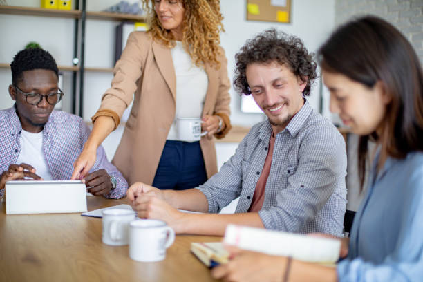 istock Busy day at the office 1642807116