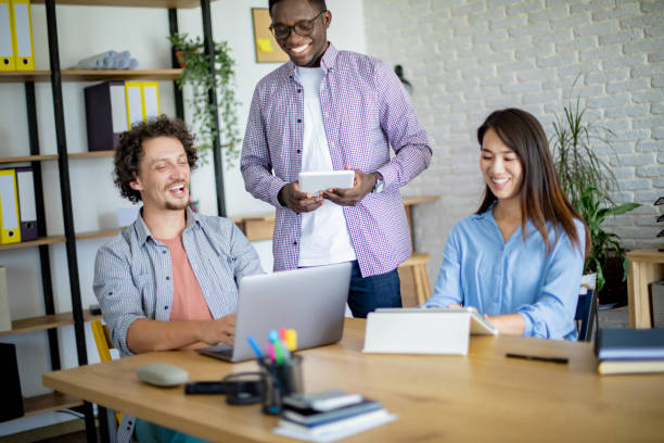 istock Busy day at the office 1642810904