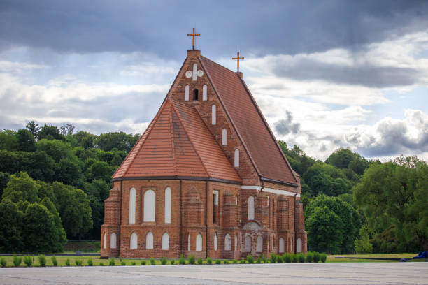 istock Old Church of St. John the Baptist in Zapyskis, Lithuania 1642817841