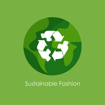 Clothes Recycle And Sustainable Fashion Icon Stock Illustration ...