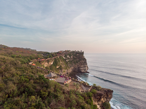 Felice Sunset Point in Bali, Indonesia. Indian Ocean and Rocks in Background