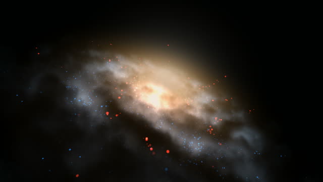 Animated Galaxy - Camera Through Cloud