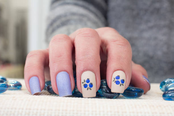 istock Blueberry Fruit Nail Art Design 1642950046
