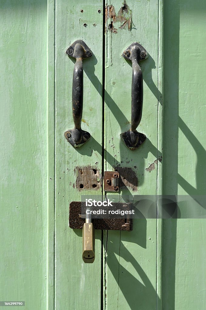 Mango de llave de latón de puerta antiguo Retro - Foto de stock de Acero libre de derechos