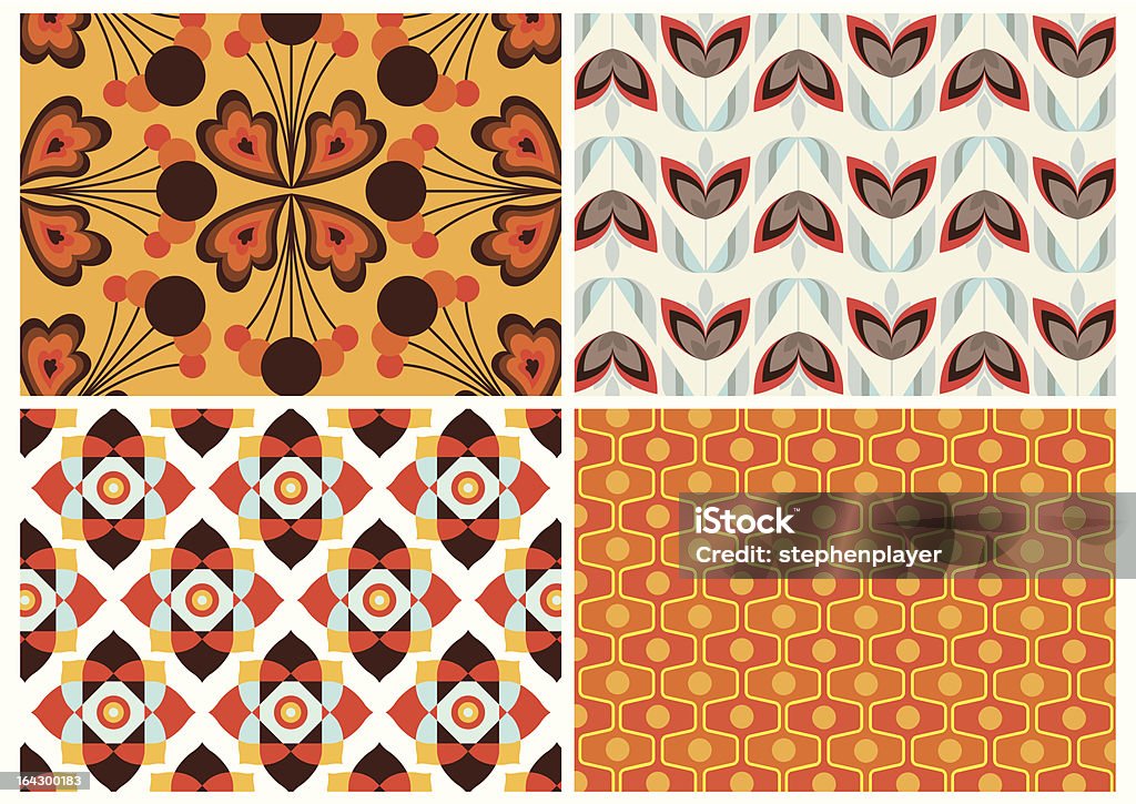 Retro Pattern Series Set 01 Stock Illustration - Download Image Now ...