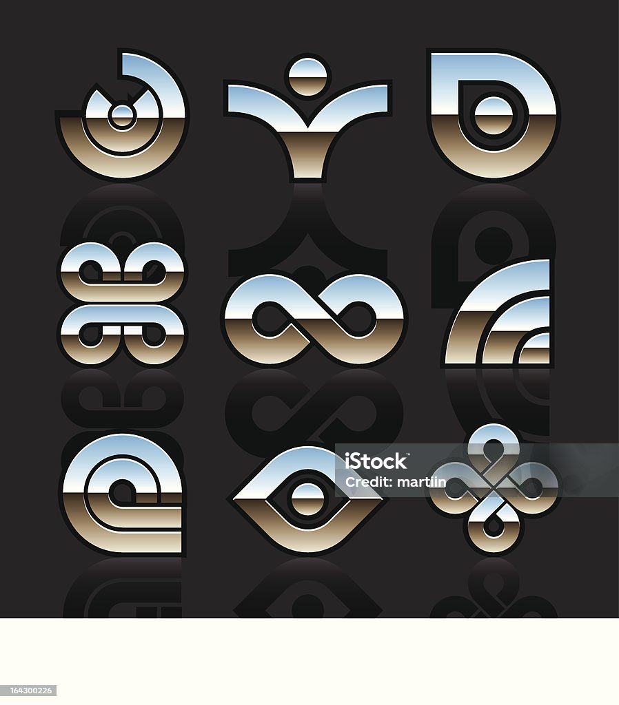 ベクトル抽象記号 - アイコンのロイヤリティフリーベクトルアート