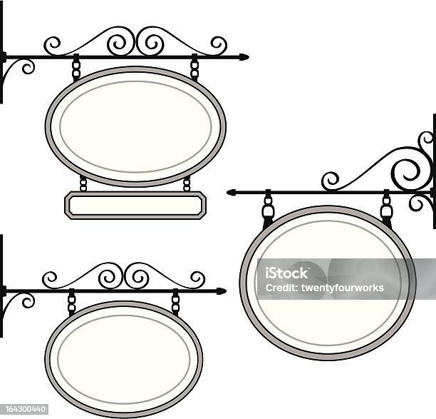 Hanging Signs Stock Illustration - Download Image Now - Hanging, Sign, Ellipse