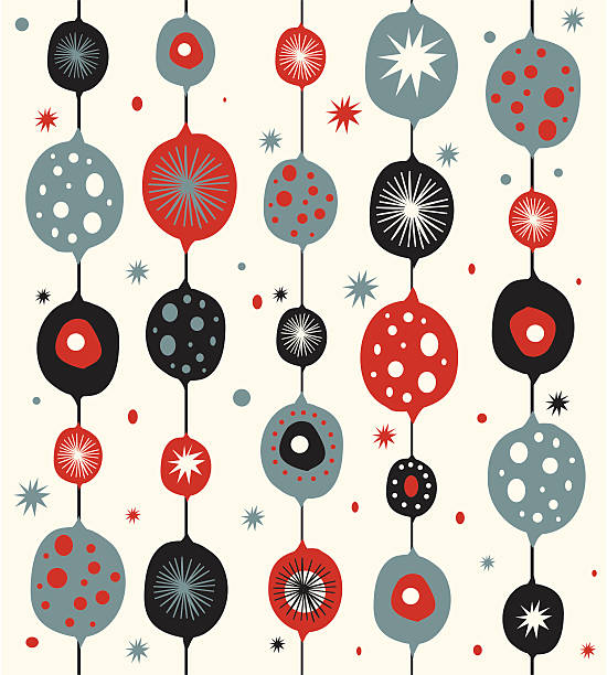 Retro ornaments vector art illustration