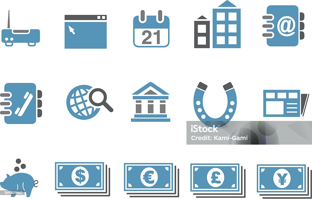 Set di icone di Business - arte vettoriale royalty-free di Affari