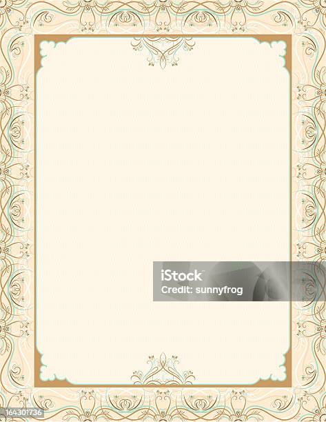 Beige Certificate Background Stock Illustration - Download Image Now - Abstract, Antique, Backgrounds