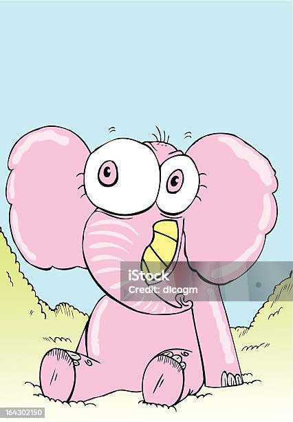 Elefante Feliz - Arte vetorial de stock e mais imagens de Adulação - Adulação, Animal, Artigo de Decoração