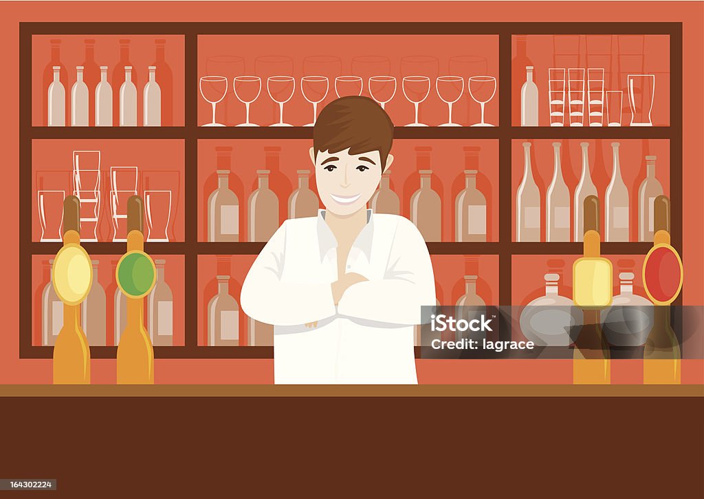 Barkeeper - Lizenzfrei Alkoholisches Getränk Vektorgrafik