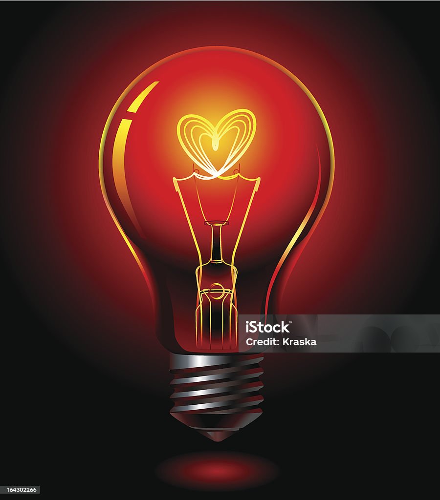 lightbulb love lightbulb, love concept Concepts stock vector