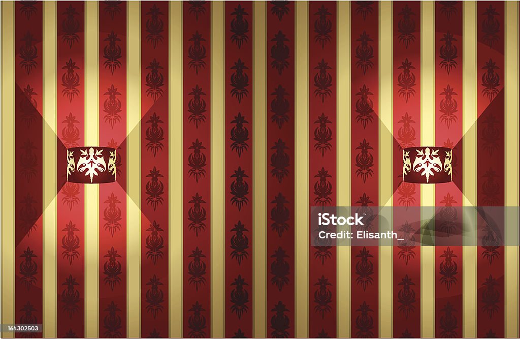 Due lampade su sfondo di lusso - arte vettoriale royalty-free di Alta società