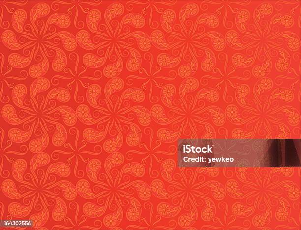 Cor Vermelha Padrão - Arte vetorial de stock e mais imagens de Abstrato - Abstrato, Arbusto, Arte e Artesanato - Arte visual
