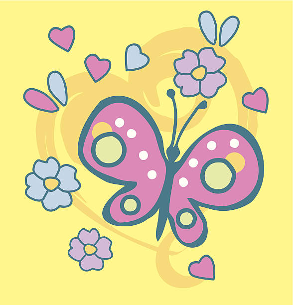 Butterfly vector art illustration
