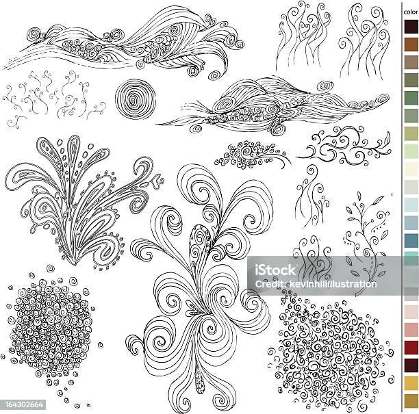 手描きの形 - バリエーションのベクターアート素材や画像を多数ご用意 - バリエーション, 線画, 花