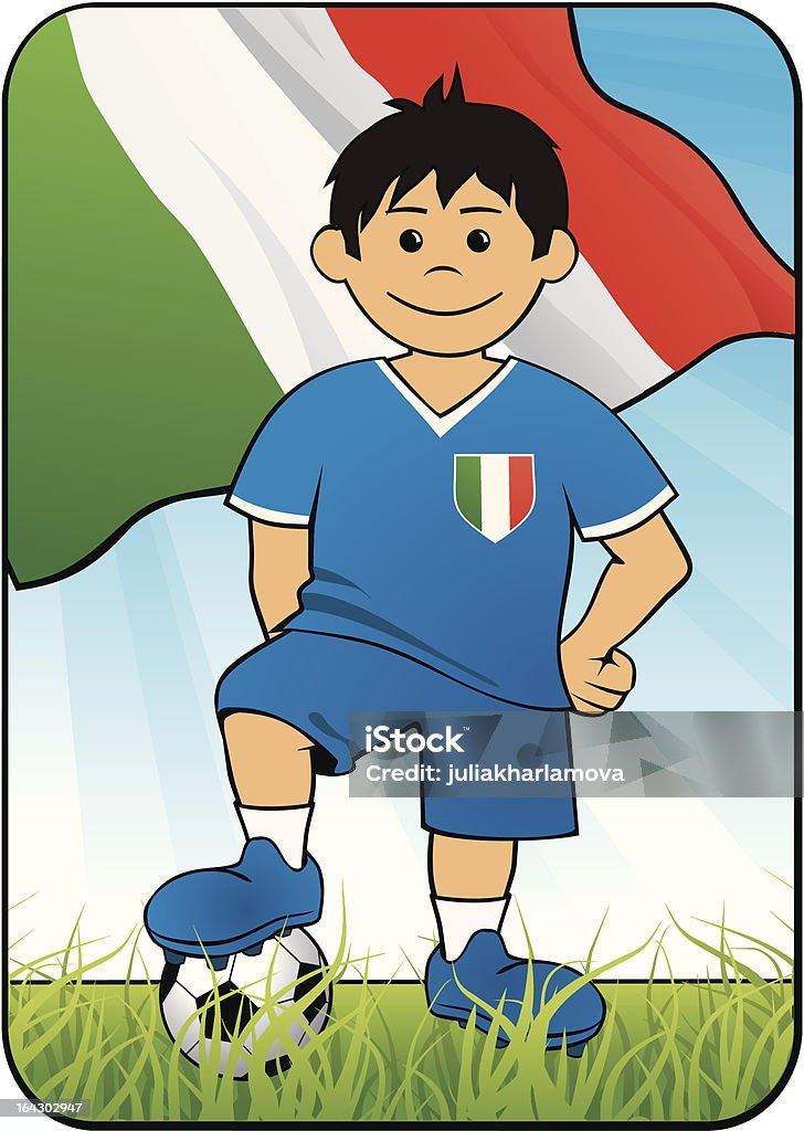 Euro 2008 Jogador de Futebol de Itália - Royalty-free 2008 arte vetorial