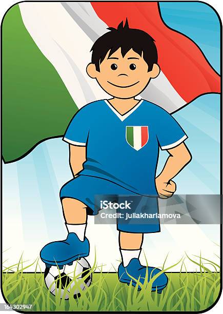 Euro 2008 Jogador De Futebol De Itália - Arte vetorial de stock e mais imagens de 2008 - 2008, Adulto, Atleticismo