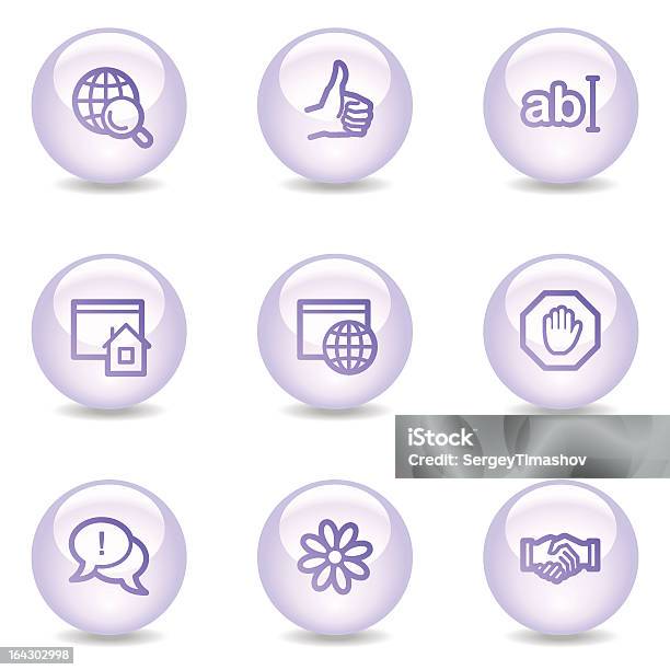 Internetkommunikation Web Symbole Glänzenden Perlenserie Stock Vektor Art und mehr Bilder von Computeranlage