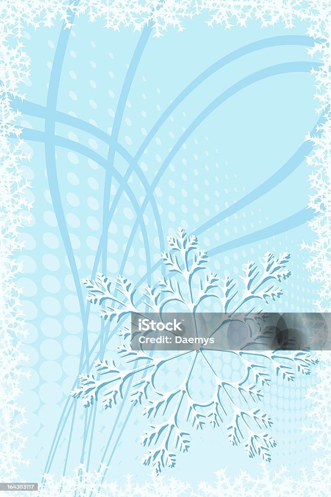 Decoración de Navidad copo de nieve - arte vectorial de Abstracto libre de derechos