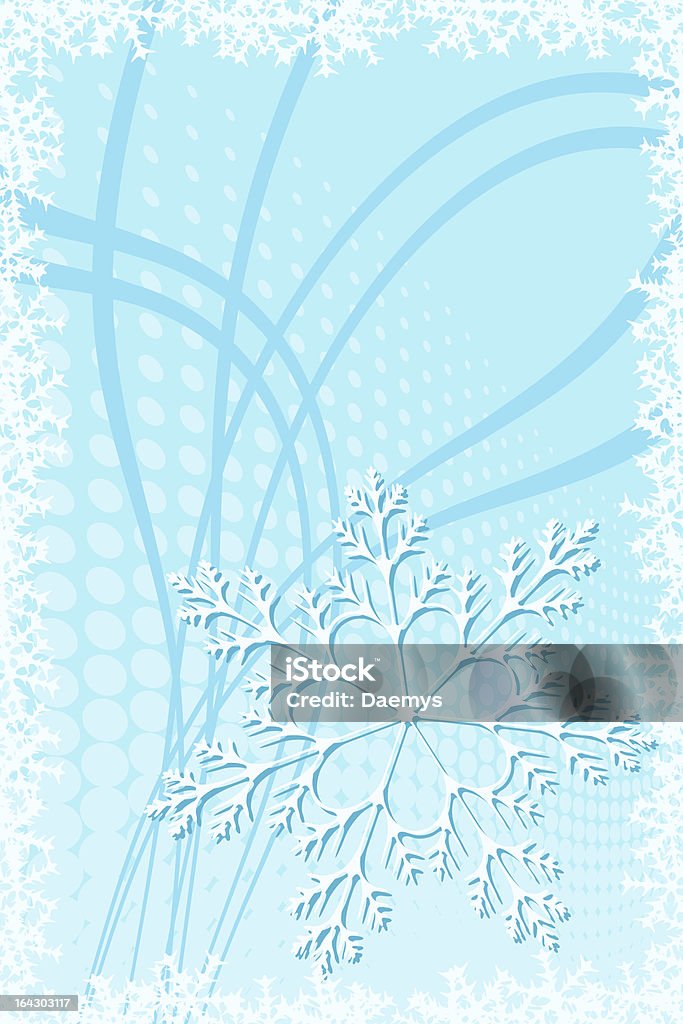 Décoration de Noël flocon de neige - clipart vectoriel de Abstrait libre de droits