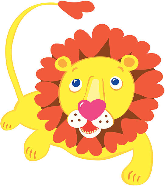 Sweet Lion vector art illustration