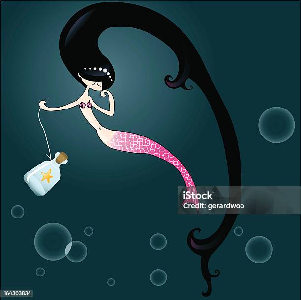 Mermaid Stock Illustration - Download Image Now - Baby - Human Age, Child, Depression - Sadness