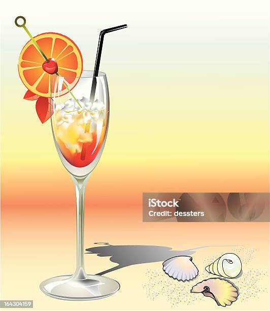 Tequila Sunrise - Stockowe grafiki wektorowe i więcej obrazów Alkohol - napój - Alkohol - napój, Bahamy, Bez ludzi