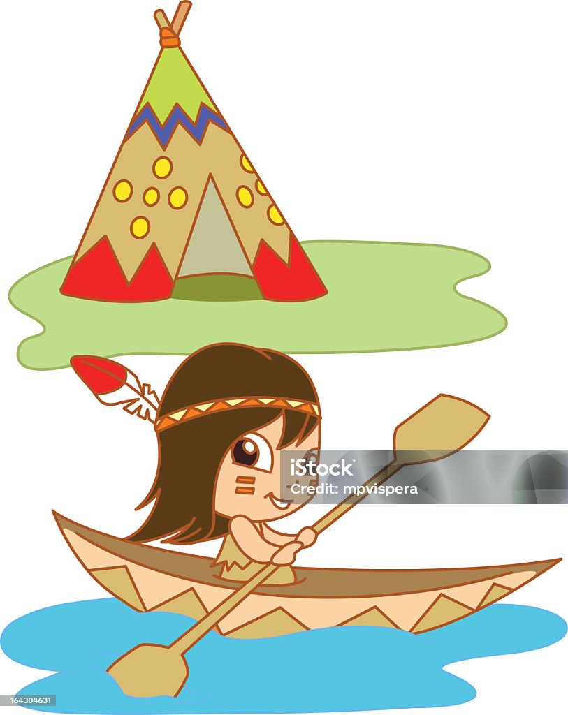 Lago nativo - arte vettoriale royalty-free di Tribù del Nord America