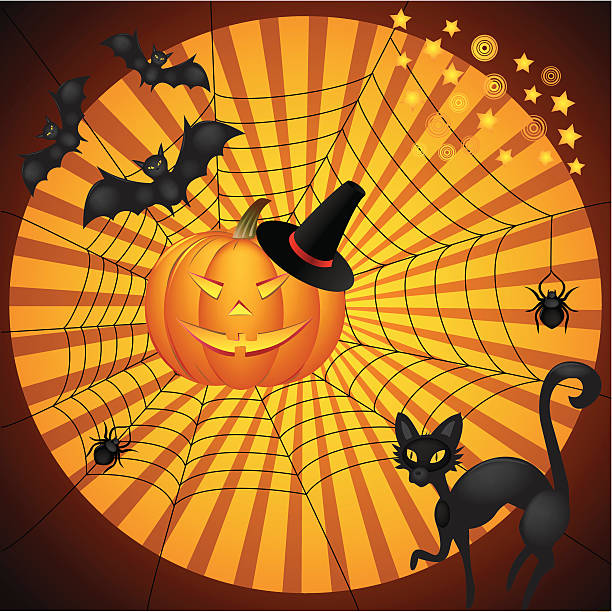 Halloween background vector art illustration