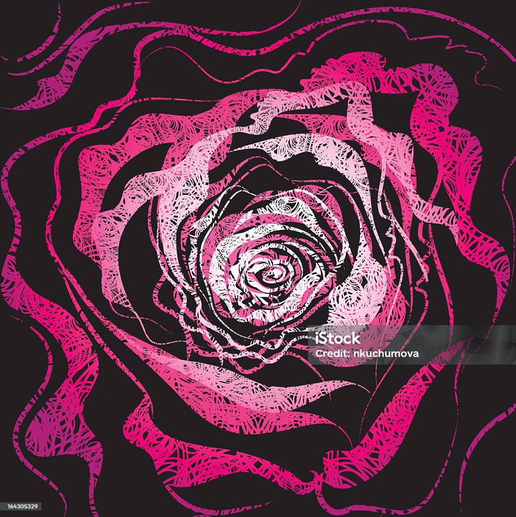 Grunge Rose Stock Illustration - Download Image Now - Abstract, Antique ...