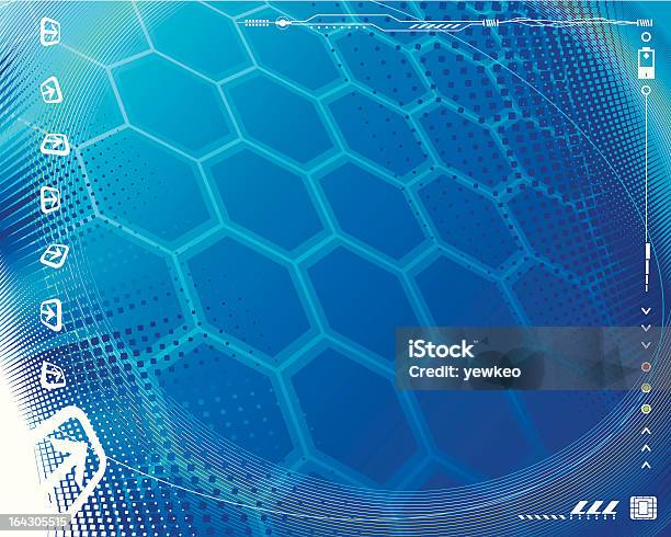Tech Blue Examples Tech Blue Stock Illustration - Download Image Now - Digitally Generated ...