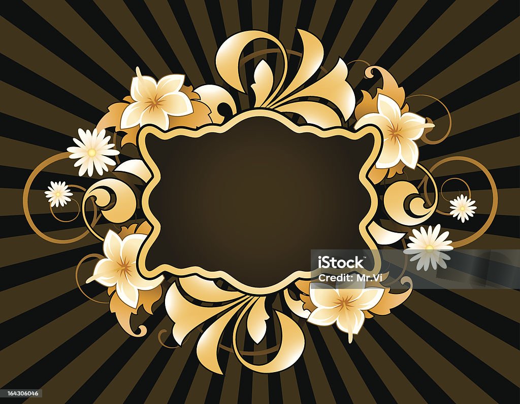 Astratto floreale - arte vettoriale royalty-free di Arabesco - Motivo ornamentale