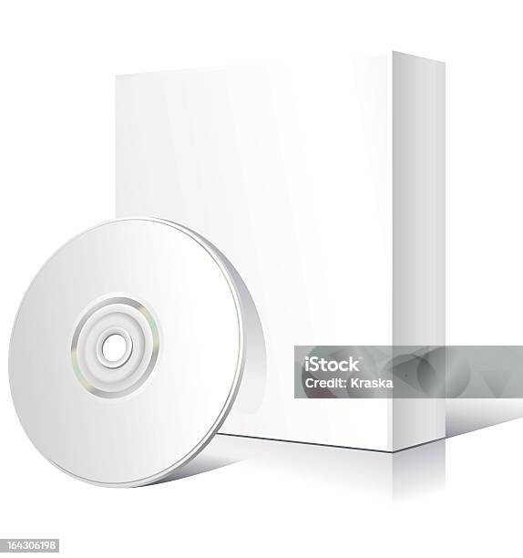 Vetores de Em Branco Caixa De Software e mais imagens de Estojo de CD - Estojo de CD, Branco, CD