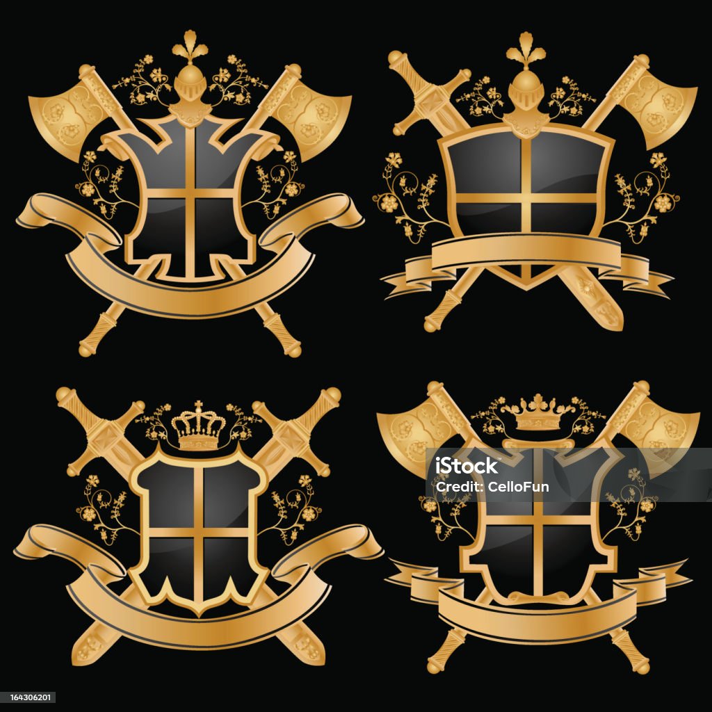 Vector escudo de armas. - arte vectorial de Abrigo libre de derechos