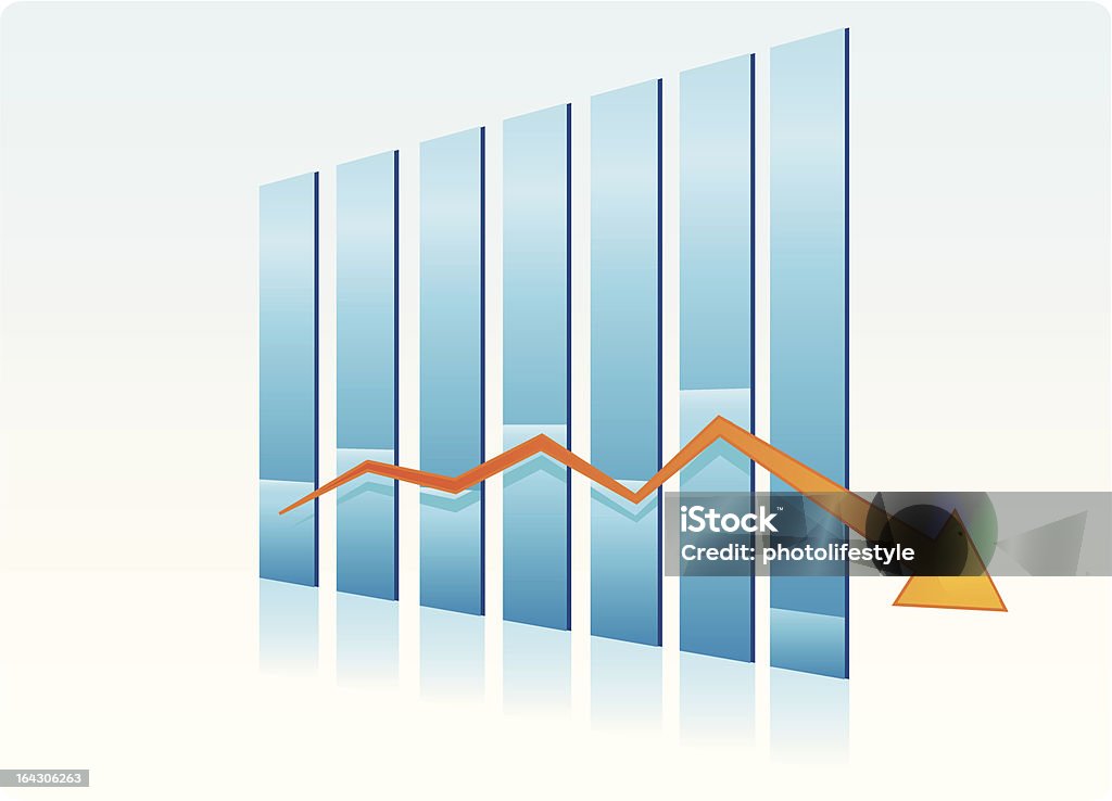 Failure Falling Trend Chart Stock Illustration - Download Image Now ...