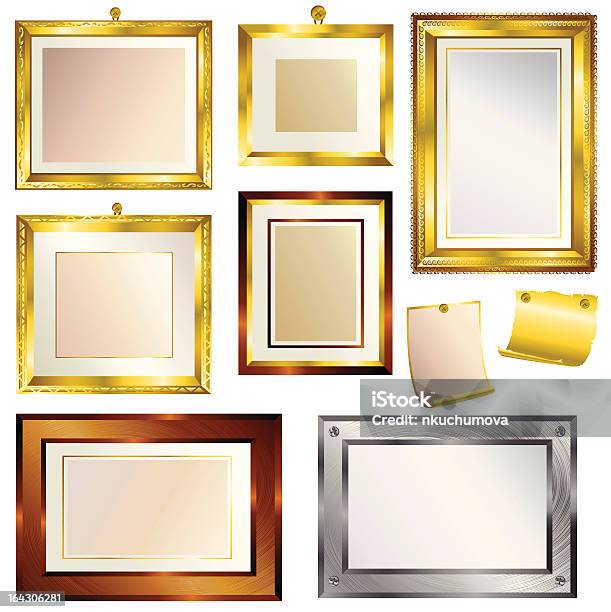 Vetores de Vintage Frames e mais imagens de Moldura - Moldura, Antiguidade, Antiguidades